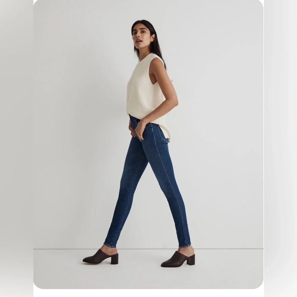 Madewell jeans size 26 authentic 10” high-rise denim blue skinny‎ jeans 💙